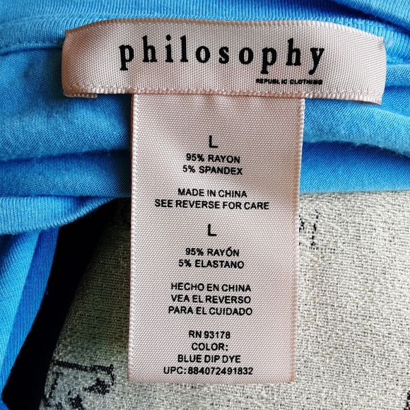 Philosophy Republic Clothing Ombree Asymmetrical Hem Dress  Tunic. - Picture 6 of 7